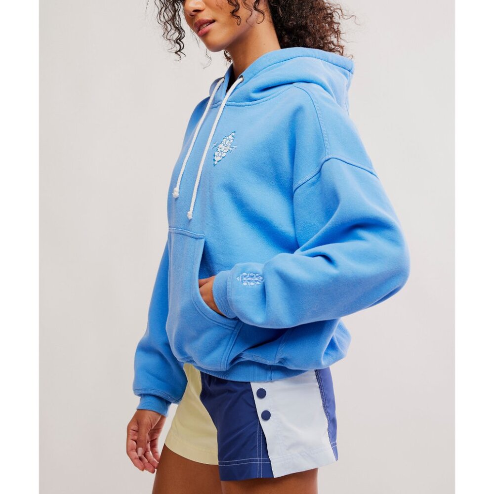 FP MOVEMENT Final Call Logo Hoodie / Riviera Blue Combo - Picture 2 of 9